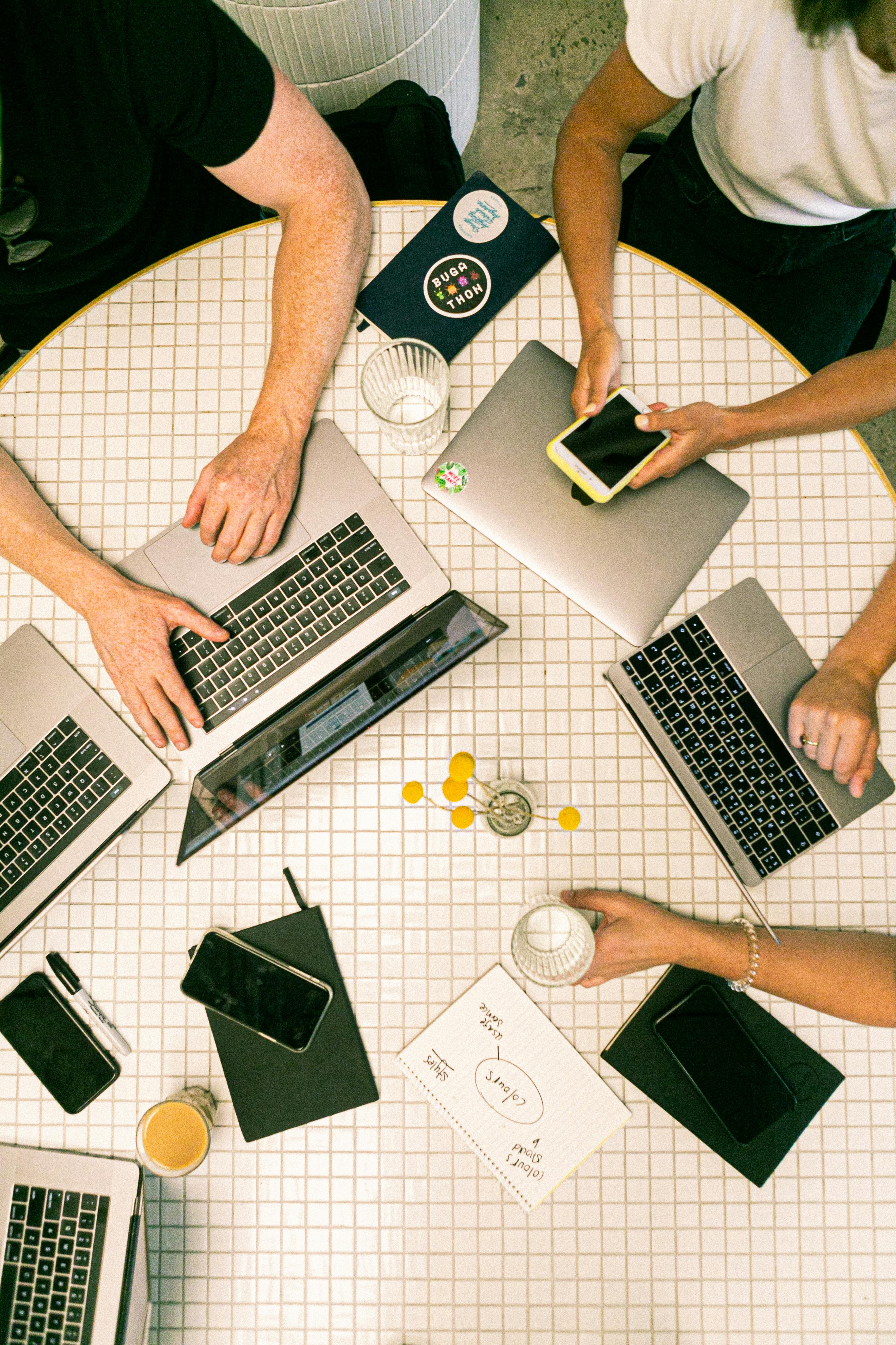 Modern web development workspace
